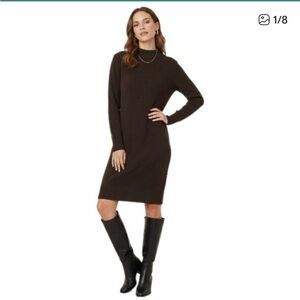 NWT Jessica Simpson Chocolate Brown Knit Sweater Dress